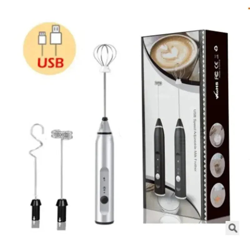 Portable Electric Milk Frother and Handheld Blender