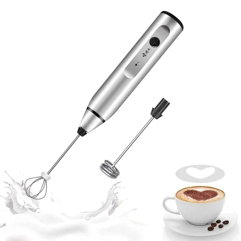 Portable Electric Milk Frother and Handheld Blender